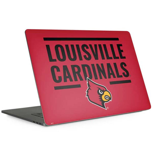 University of Louisville Cardinals Striped MacBook Skins